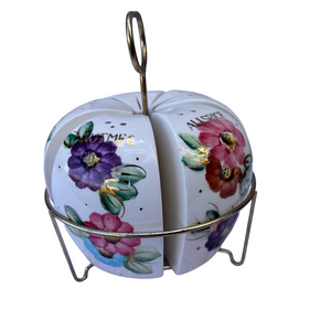 Vintage Ceramic Carousel shaped spice rack JAPAN holds 5 spice jars
Retro 1950s